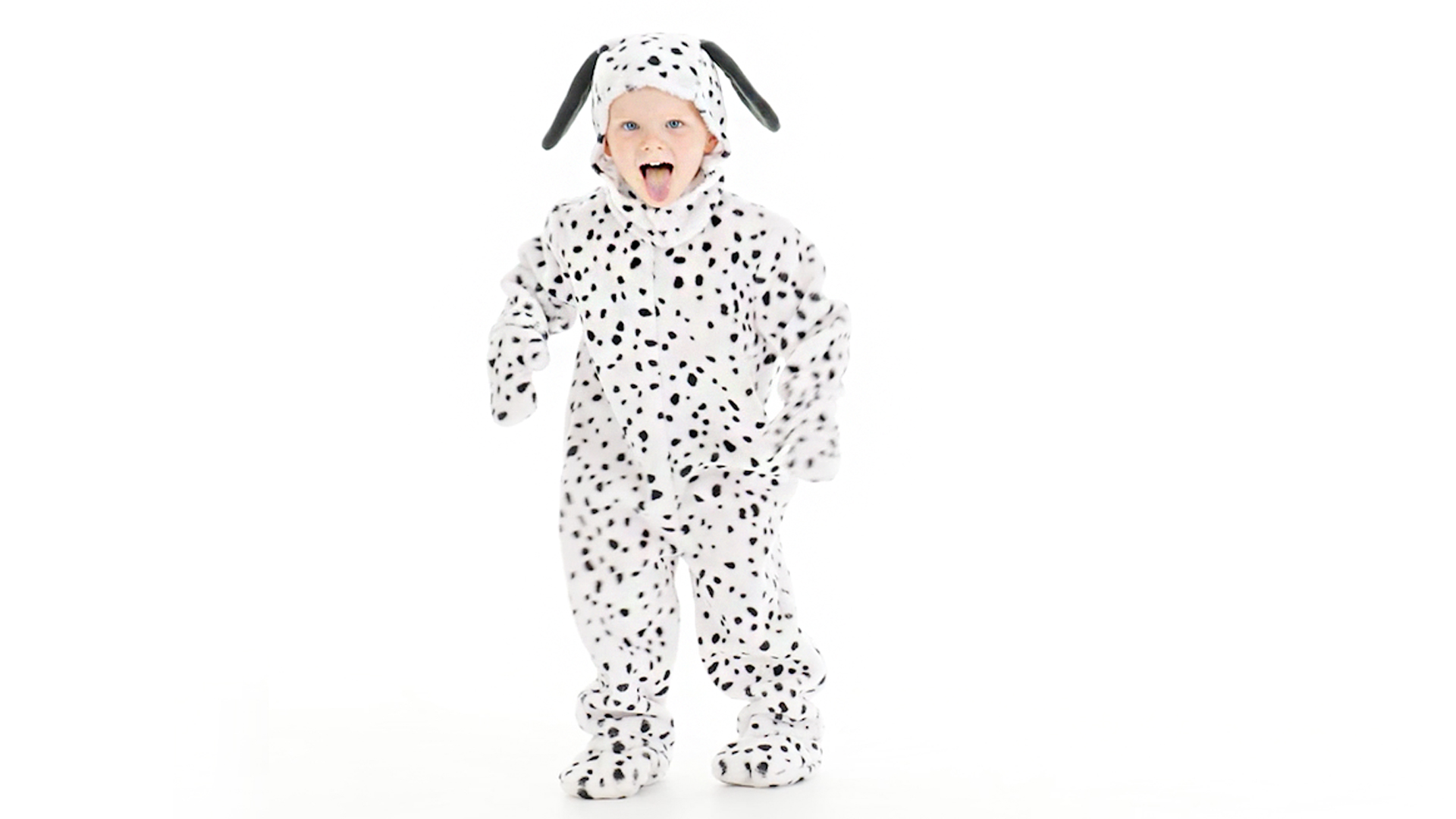 Why get a dog when you can just dress your child in this Toddler Dalmatian Costume and he can become the family pet?